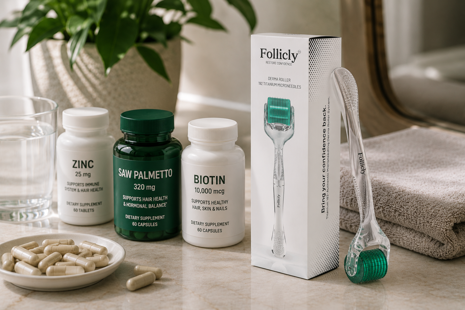 Microneedling and Hair Loss Supplements: What to Stack for Best Results