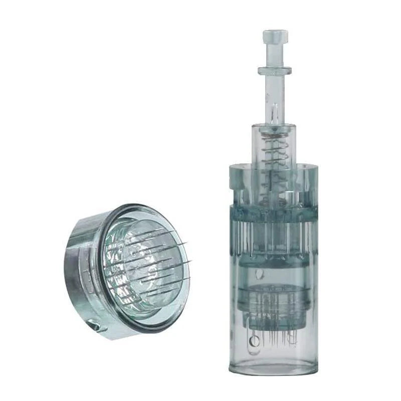 Follicly™ Derma Pen with 12 Adjustable Needle Cartridges (16, 36, or 42 Pins)