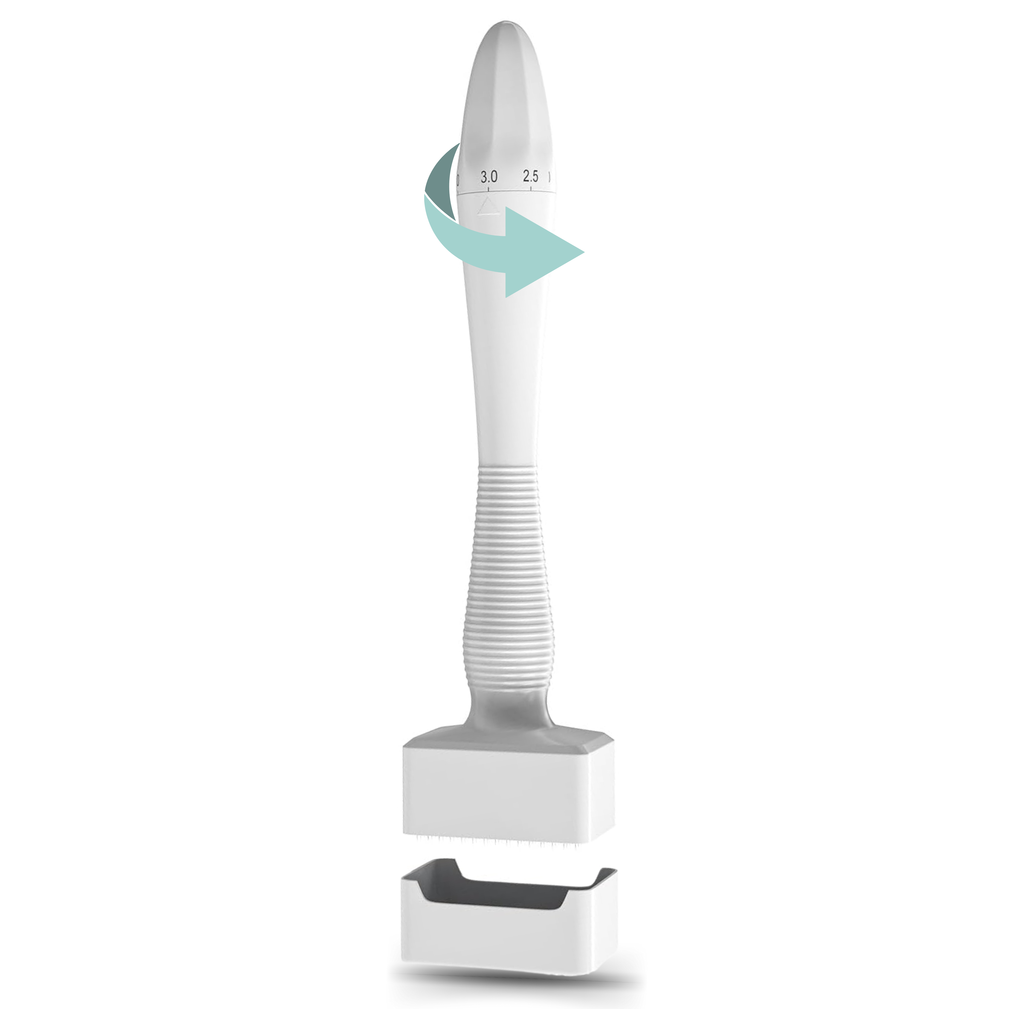 Follicly™ Derma Stamp - 140 Adjustable Titanium Microneedles