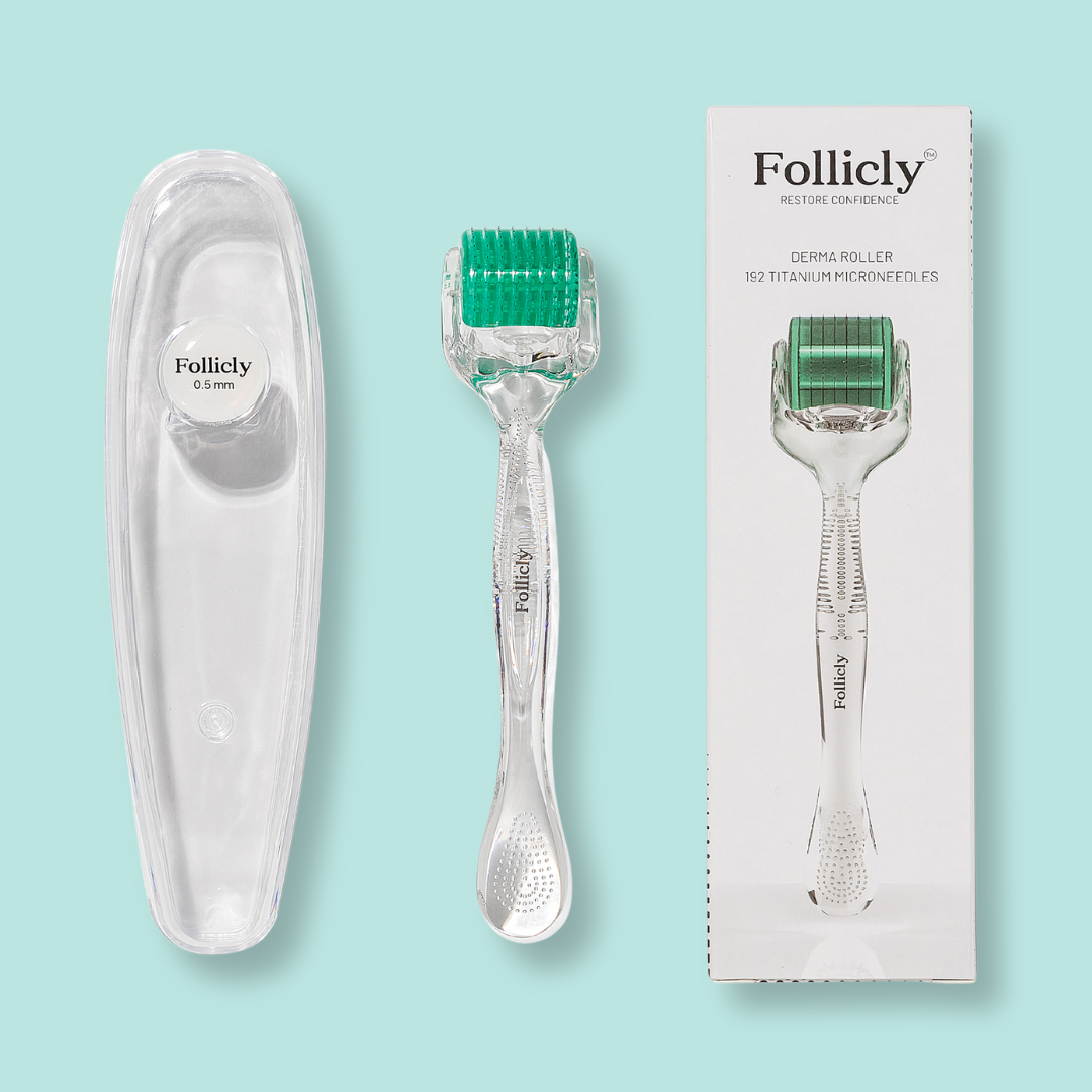 Follicly™ Derma Roller - 192 Authentic Titanium Microneedles