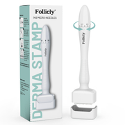 Follicly® Derma Stamp – 140 إبرة تيتانيوم دقيقة قابلة للتعديل