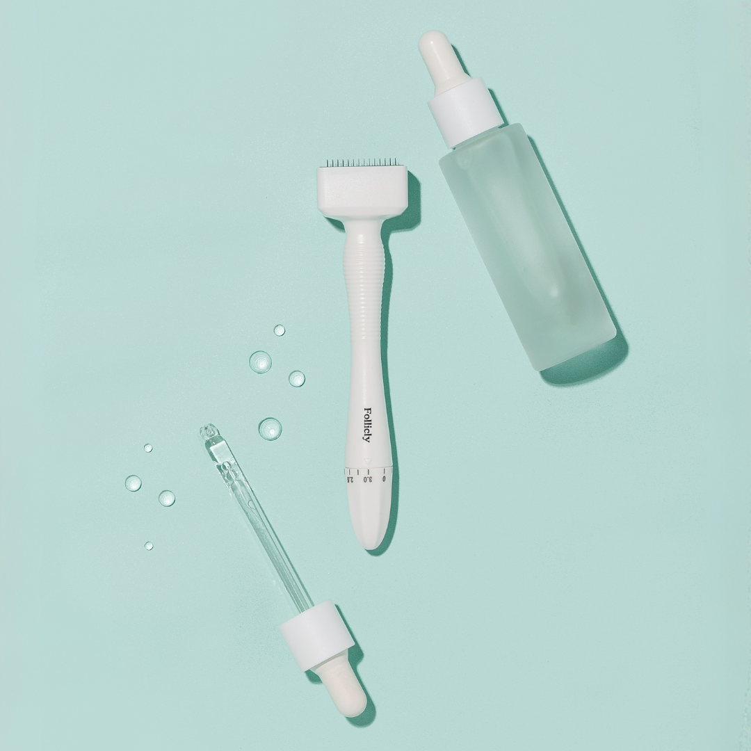 Follicly™ Derma Stamp - 140 Adjustable Titanium Microneedles