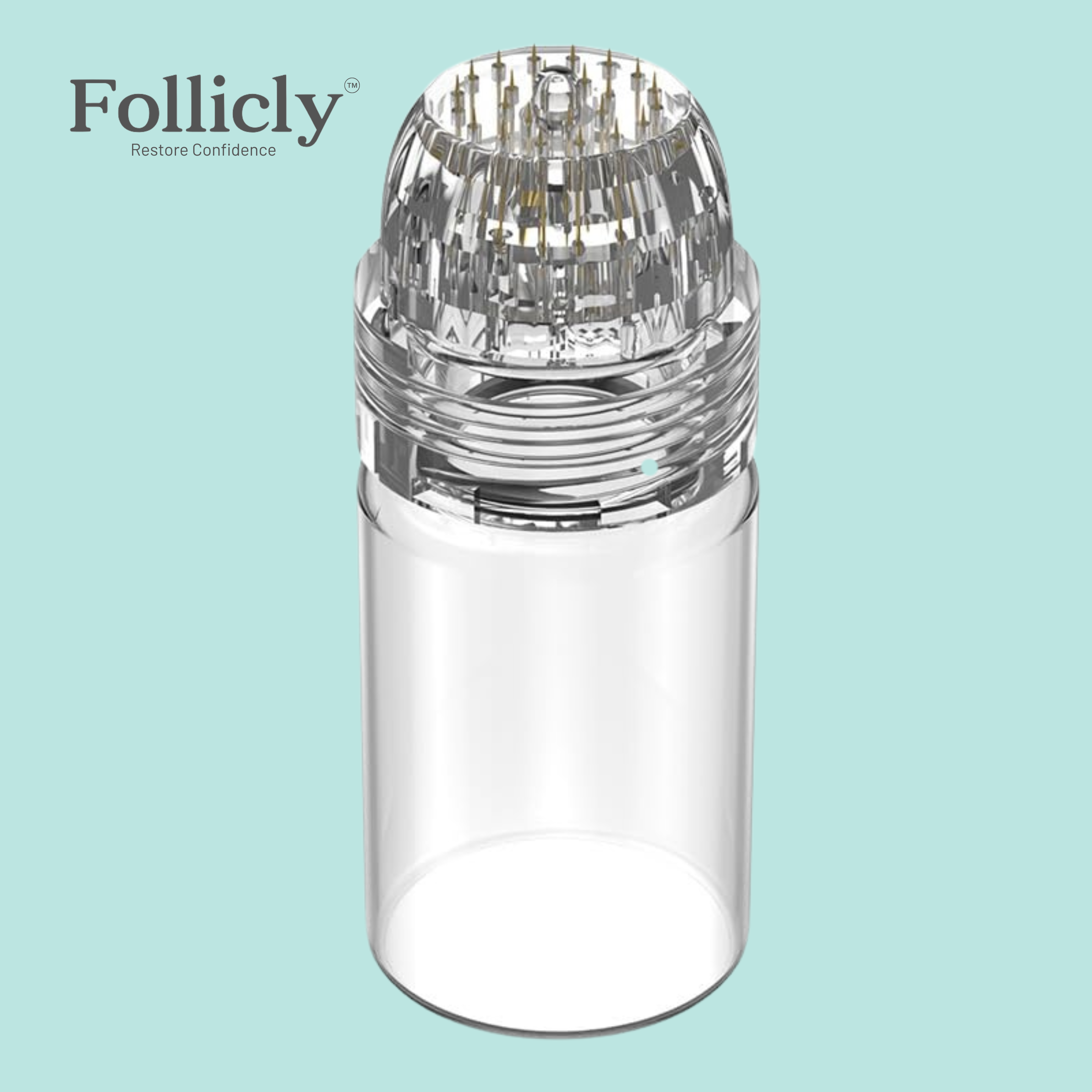 Follicly™ Serum Applicator - Microinfusion Titanium Needles