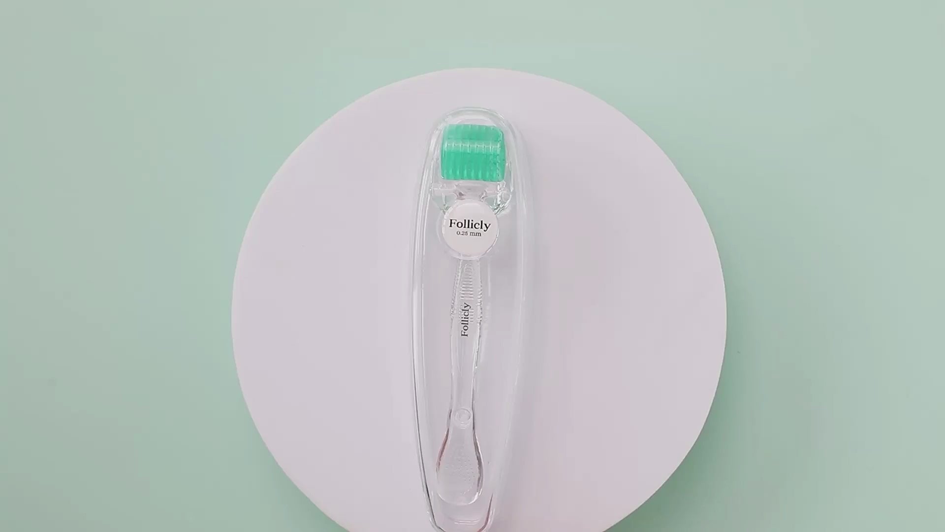 Video laden: Follicly™ Derma Roller 3er-Pack – 192 echte Titan-Mikronadeln (Vorteilspaket)