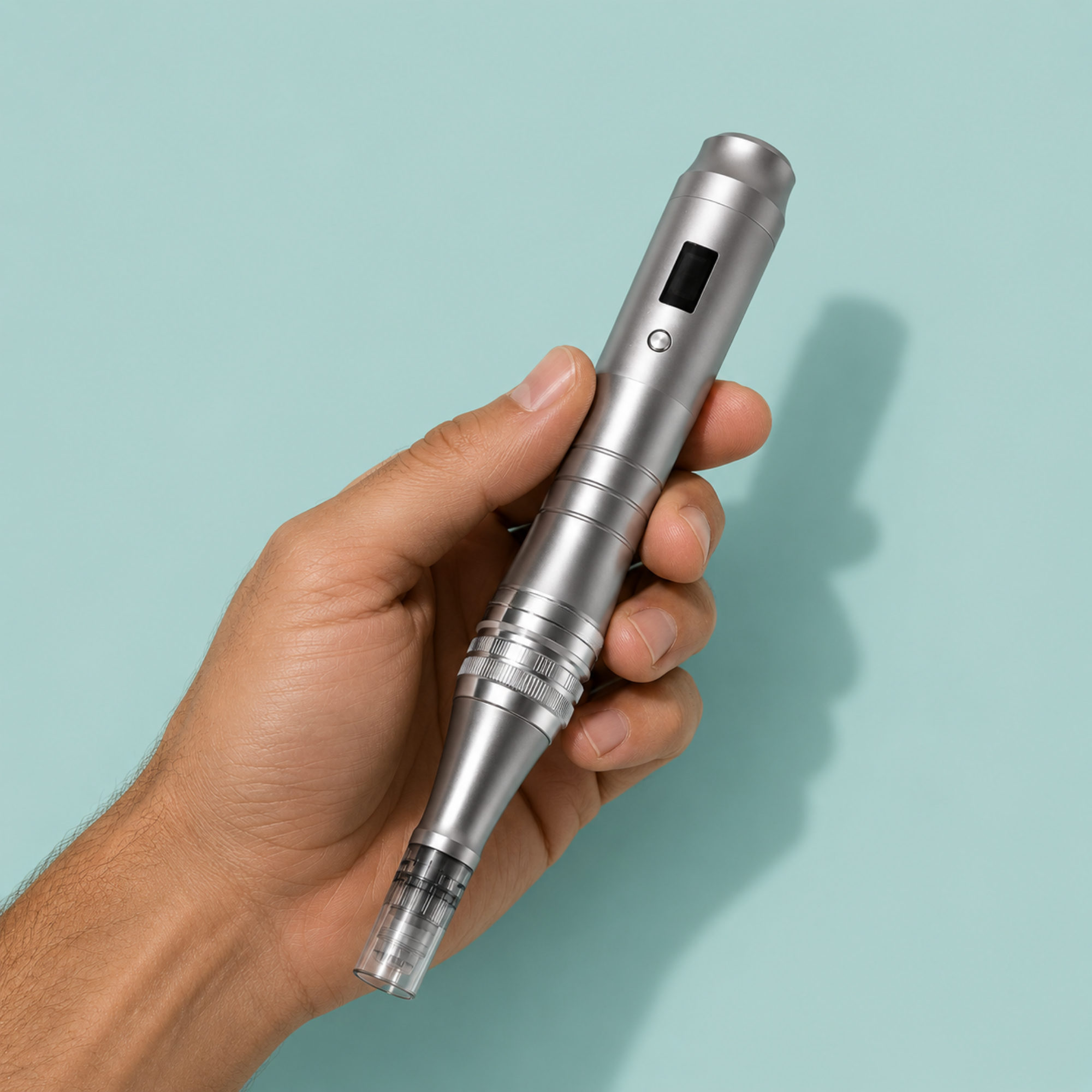 Follicly® Derma Pen with 12 Needle Cartridges (16, 36, or 42 Pins)